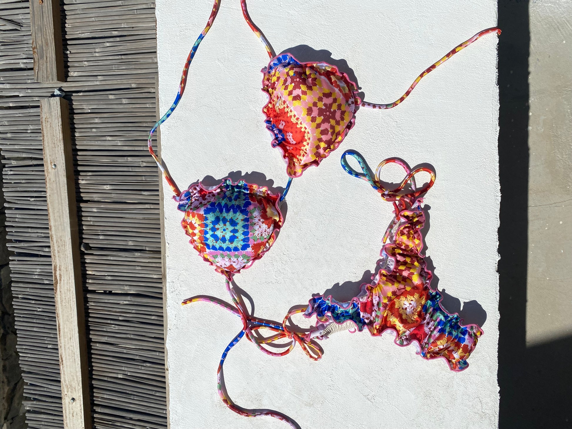 Eden Bikini - Triangle Top con Laccio Lungo & Slip Thong Regolabile | Made in Italy