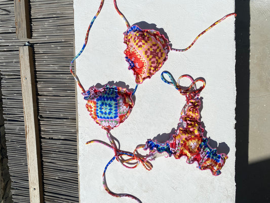 Eden Bikini - Triangle Top con Laccio Lungo & Slip Thong Regolabile | Made in Italy